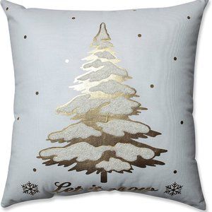 Pillow Perfect Throw Pillow, 17.5" x 17.5", Glamour Tree Gold (Single)